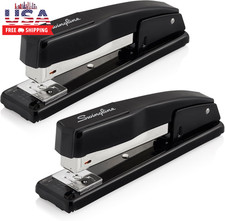 Commercial Stapler, 20 Sheet Capacity, Jam Free, Metal, 2 Pack, Black (44401AZ) Stapler price