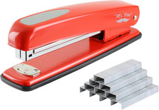 - Stapler with Staples, Red, 1000 Staples, Desk Stapler, Metal, Standard, Staple Stapler price