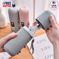 Portable Toothpaste Toothbrush Protect Holder Case Travel Camping Storage Box Pr Toothbrush Holder price