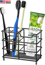 304 Stainless Steel Bathroom Toothbrush Holder Toothpaste Holder Stand Bathroom Toothbrush Holder price