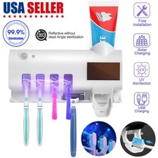 UV Light Sterilizer Toothbrush Holder Cleaner & Automatic Toothpaste Dispenser Toothbrush Holder price