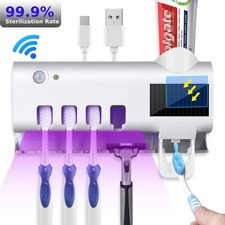 UV Light Toothbrush Sterilizer Holder & Automatic Toothpaste Dispenser Cleaner Toothbrush Holder price