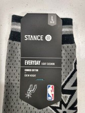 Men's Stance San Antonio Spurs Jersey Socks SZ LG Men's Jersey price