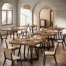 Square Commercial Dining Table Set of 6, 31.5" Wooden Table for Restaurant Cafe Cafe & Canteen Table Set price