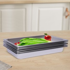 Stainless Steel 6-Pack 2.5 Inch Deep Restaurant Steam Table Pans Commercial Cafe & Canteen Table Set price