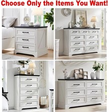 New Off White Matching Bedroom Set Furniture Sets Dresser Chest Dressers Country Bedroom Set price