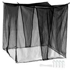 2-Openings Mosquito Net for Full Double Queen King L75 X W71 X H79 Inch Black Bedroom Set price