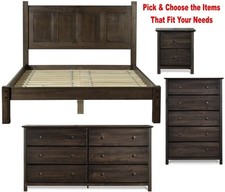 Espresso Bedroom Sets Dresser Chest Dressers Platform Bed 5 6 Drawers Chests Bedroom Set price
