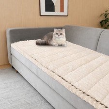 White Pet Friendly Couch Cover, Slip-prevention Sofa Cover, Plush Couch Cover Sofa & Couch Cover price