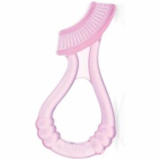 Nuby Toothbrush Massager w/ Protective Case for Babies 3+Months Pink Baby Toothbrush Case price