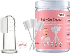 Baby Tongue Cleaner, Toothbrush, 42Pcs Disposable 1 Count (Pack of 42) Baby Toothbrush Case price