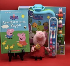 Peppa Pig Bundle-Peppa Carry-Along Case, Beanie Baby, Toothbrush & 4-1 Storybook Baby Toothbrush Case price