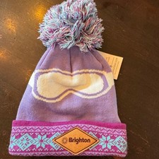 NWT Brighton Junior Goggle Lavender and Magenta Kids Beanie Kids' Beanie price