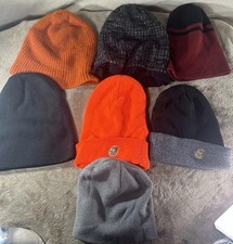 Kids Youth Beanie Hat Lot of 7 Solid Striped Cuffed Fleece Lined Mixed Kids' Beanie price