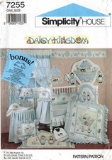 BABY ROOM QUILT, PILLOW, BUMPERS, STACKER, TOWEL, BIB - Simplicity 7255 Baby & Kids' Room Set price