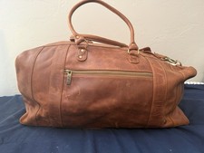 BOVINO Romolo Full Grain Leather Overnight Weekender Duffle Travel Bag Unisex Sports Bag price
