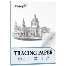 Lot 100-600 Sheets Koala Tracing Paper for Drawing Sewing Crafts, 8.5x11 60gsm Drawing Paper price