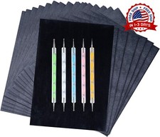 200 Sheets Carbon Paper Black Graphite Paper Transfer Tracing Paper and 5 Pieces Drawing Paper price