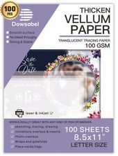 Translucent Vellum Paper, Dowsabel 68LBS 8.5 x 11 inches Printable Vellums Drawing Paper price