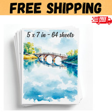 64 Sheets Watercolor Paper Pad - 5"x7" - Water Color Paper 140lb/300gsm - 100% C Drawing Paper price
