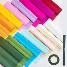 65Pcs Crepe Paper Flower DIY Kits, 14 Rolls Rainbow Colors Crepe Paper Rolls 8Ft Crepe Paper price