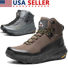 Men Waterproof Hiking Boots Outdoor Lightweight Breathable Trekking Trail Shoes Boots (Outdoor) price