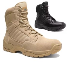 NORTIV8 Men's Military Tactical Work Boots Side Zipper Hiking Combat Boots Shoes Boots (Outdoor) price