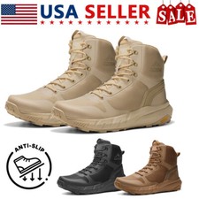 NORTIV 8 Men's Military Tactical Boots Lightweight Side Zipper Motorcycle Boots Boots (Outdoor) price