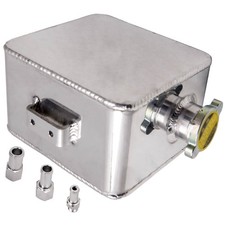 2.5L Silver Polished Universal Aluminum Coolant Radiator Alloy Coolant Tank Reservoir price