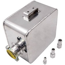 New 2.5L Silver Polished Universal Aluminum Coolant Radiator Overflow Water Tank Reservoir price
