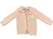 Childwise Pink Knit Acrylic Cardigan Sweater Button Long Sleeve 0-6 Months Girls' Cardigan price
