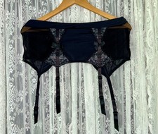Oh La La Cheri Black Lace Garter Belt Size Large Garter Belt price