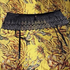Curvy Kate Lavish Garter Belt Black Lace XL Garter Belt price