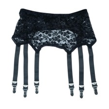 Floral Hollow Lace Garter 6 Straps Suspender Belt Plus Size Lingerie Nightwear Garter Belt price