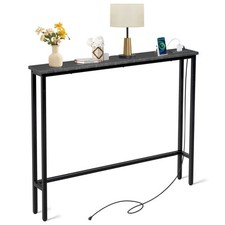 Console Table with Outlet 39 Inch Sofa Table with Charging Station Behind Couch Console Furniture price