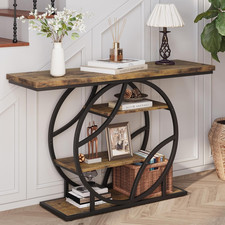 Industrial Entryway Console Table with 4-Tier Storage Shelves, 41.3 Inch Console Furniture price