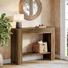41.3'' Farmhouse Console Table, 2-Tier Narrow Entryway Sofa Table with Storage Console Furniture price