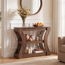 41" Console Table for Entryway with Storage Narrow Sofa Table with 3-Tier Shelf Console Furniture price