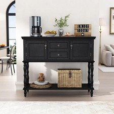 Console Table with 2 Drawers Entryway Table with 2 Door Cabinets & Storage Shelf Console Furniture price