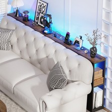 79“ Long Narrow Console Table Behind Couch Sofa Table with Storage & Outlets US Console Furniture price