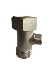 Metal Brass T Adapter Valve 3 Way 7/8 *7/8 * 3/8 Connector US For Toilet Bidet Toilet Adapter price
