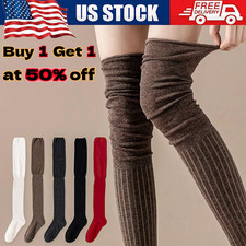Thigh High Over the Knee Socks Long Stockings Warm for Girls Ladies Women US New Girls' Socks price