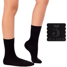 Kid's School Crew Socks, Bamboo Unisex Casual, Comfort, 5 Pairs, by Hugh Ugoli Girls' Socks price