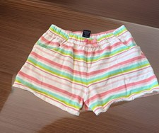 Vintage Girls Striped Pajama Shorts Sz 14/16 Girls' Pajamas price