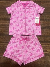 Barbie Girls Pink 2-Piece Pajama Sleep Set Size 5T NWT Girls' Pajamas price