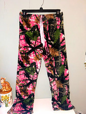 kids  Pink Camo Fleece Drawstring Pajama Pants S Polyester Girls' Pajamas price
