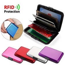 RFID Blocking Credit Card Aluminum ID case Hard Shell Wallet for Men or Women Unisex Wallet price