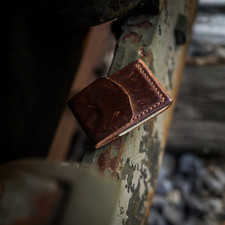 Leather Cash Wallet, Hand Stitched Slim Minimalist Front Pocket EDC Wallet Unisex Wallet price