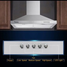 30in Wall Mount Range Hood Stainless Steel 450CFM Ducted/Ductless Kitchen Vent Range Hoods price