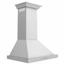 24" ZLINE STAINLESS STEEL KITCHEN WALL MOUNT RANGE HOOD with CROWN mldg KBCRN-24 Range Hoods price